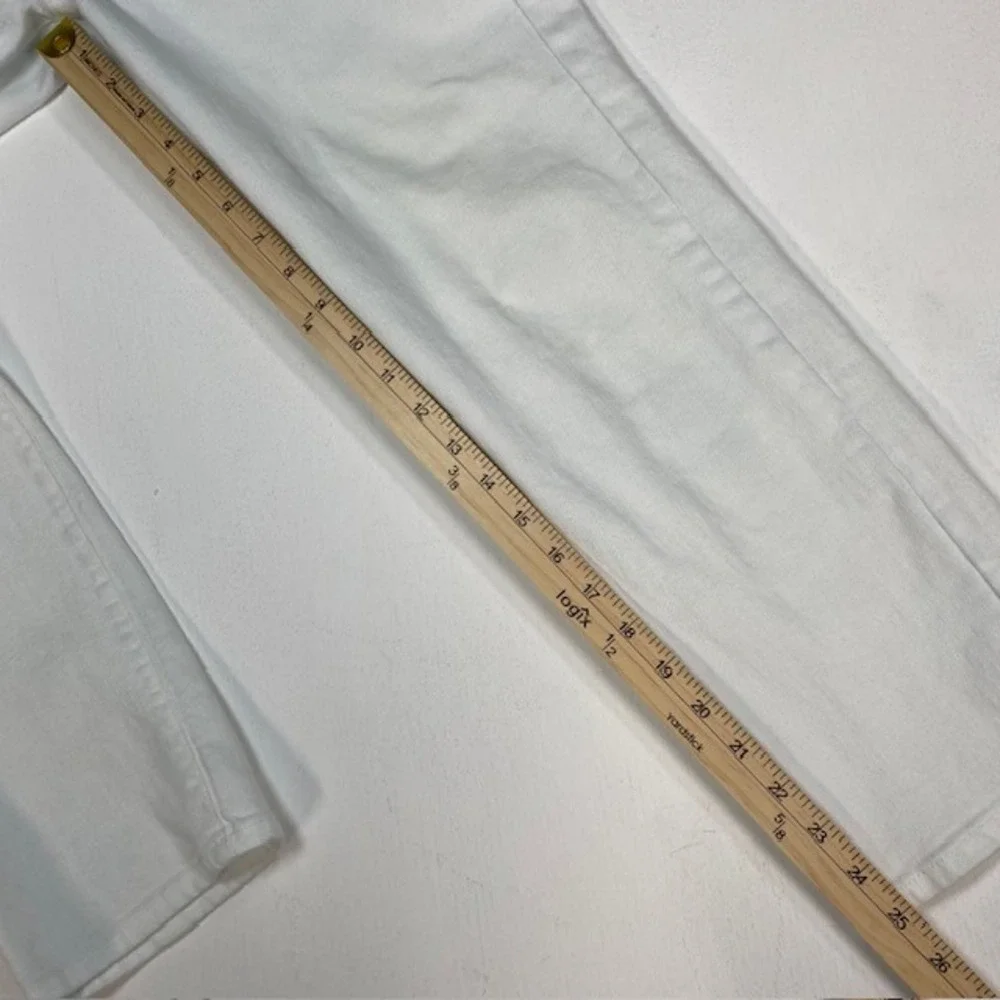 Lauren Ralph Lauren‎ Premier Straight Crop Jeans Womens 8 White Denim Pants